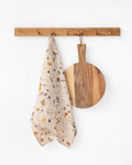 Linen Spring Floral Tea Towel